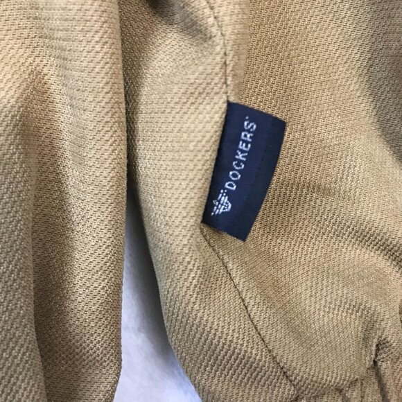 Dockers Stain Defender Men's Bomber Beige Tan Full Zip Jacket XL 19546 - Picture 10 of 14